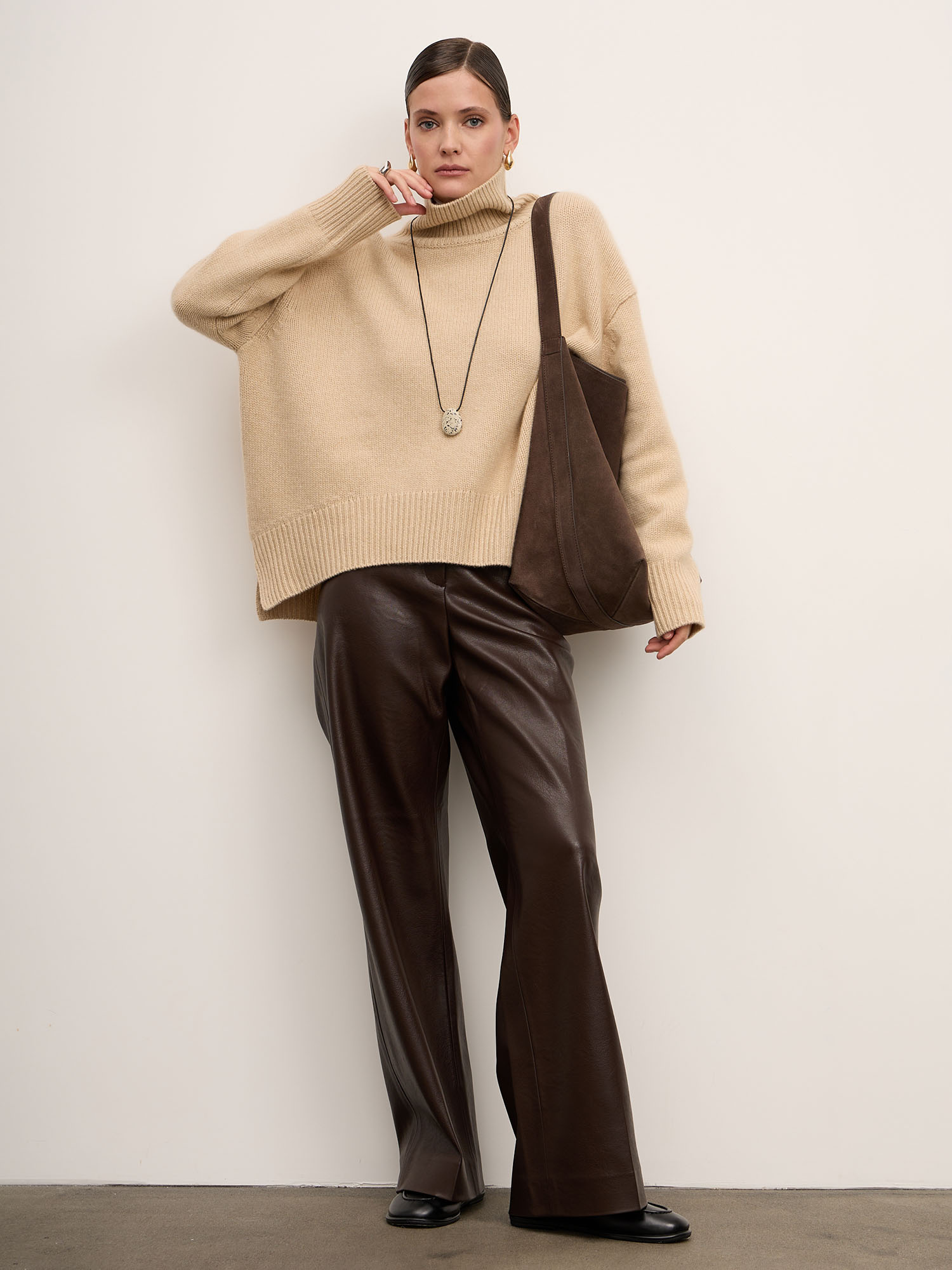 Свитер из кашемира женский 03-25-201-0C бежевый