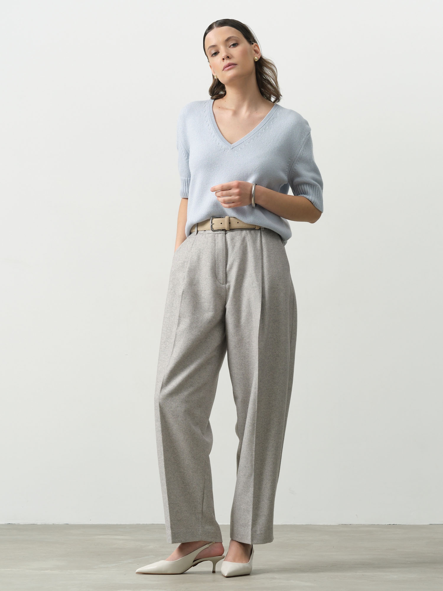 Джемпер женский из кашемира 3060 аквамарин 20250₽