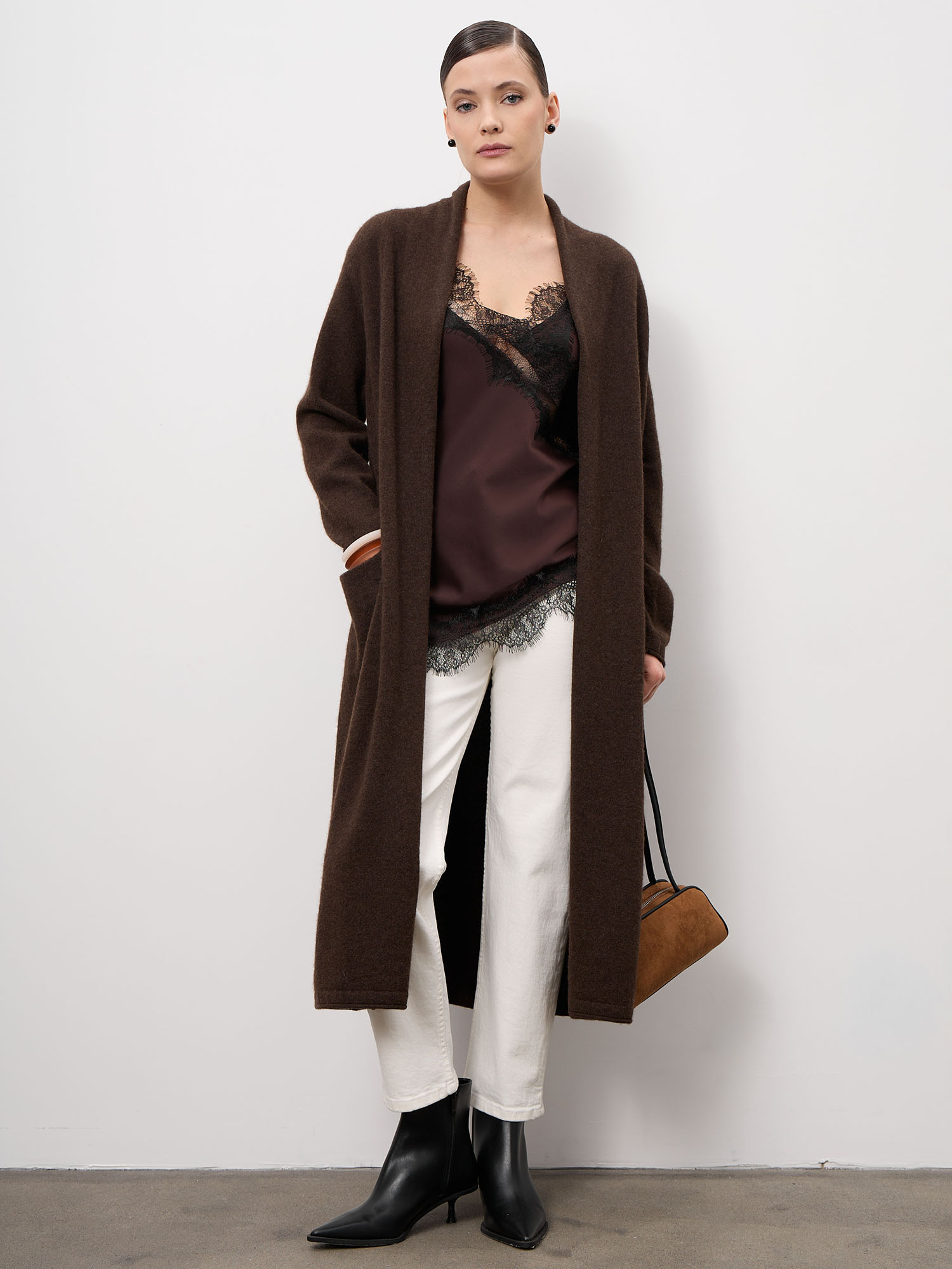 Кардиган из пуха яка женский 08162 ТК 26685₽