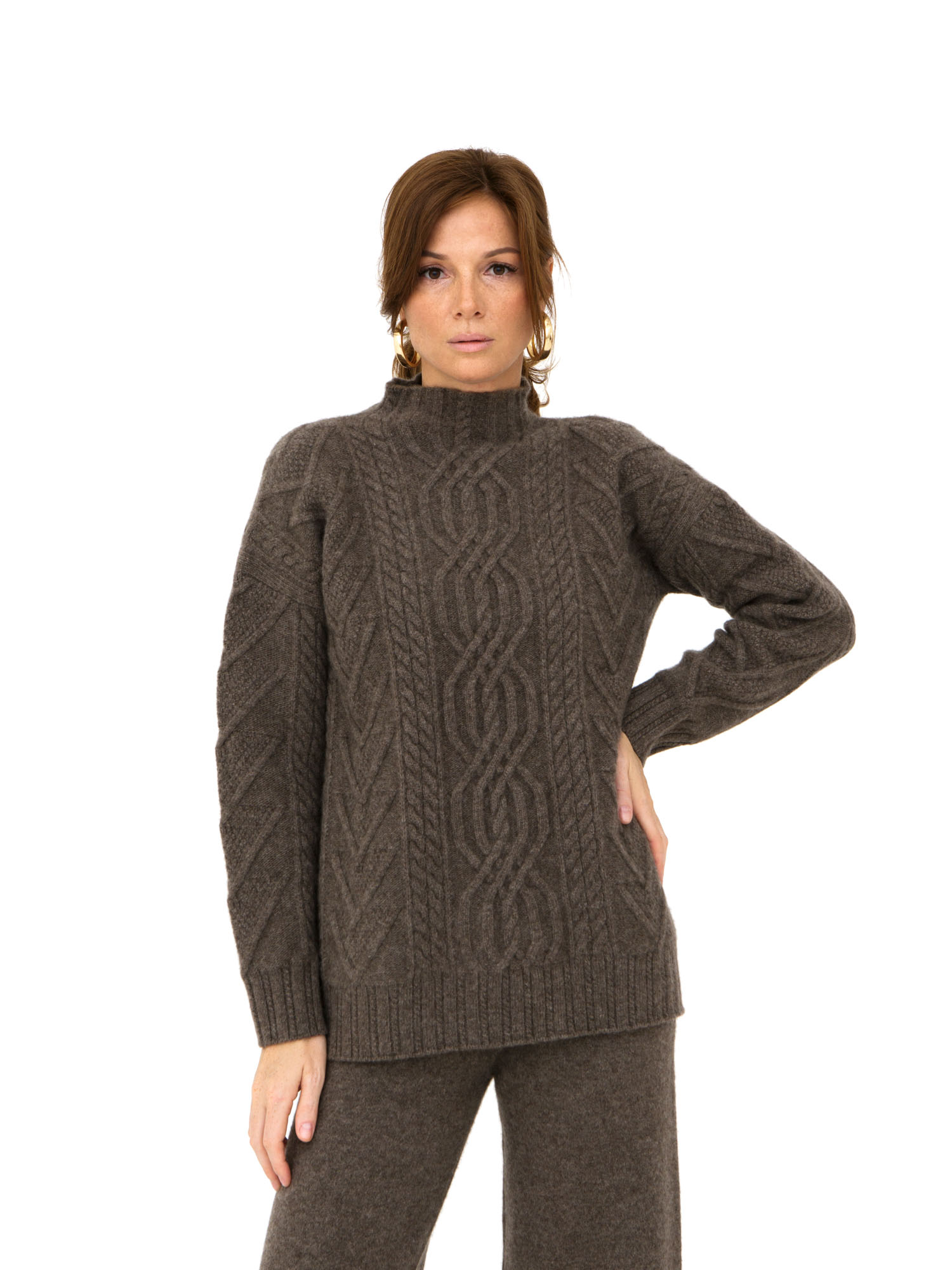 Джемпер из пуха яка 5016 меланж 25821₽