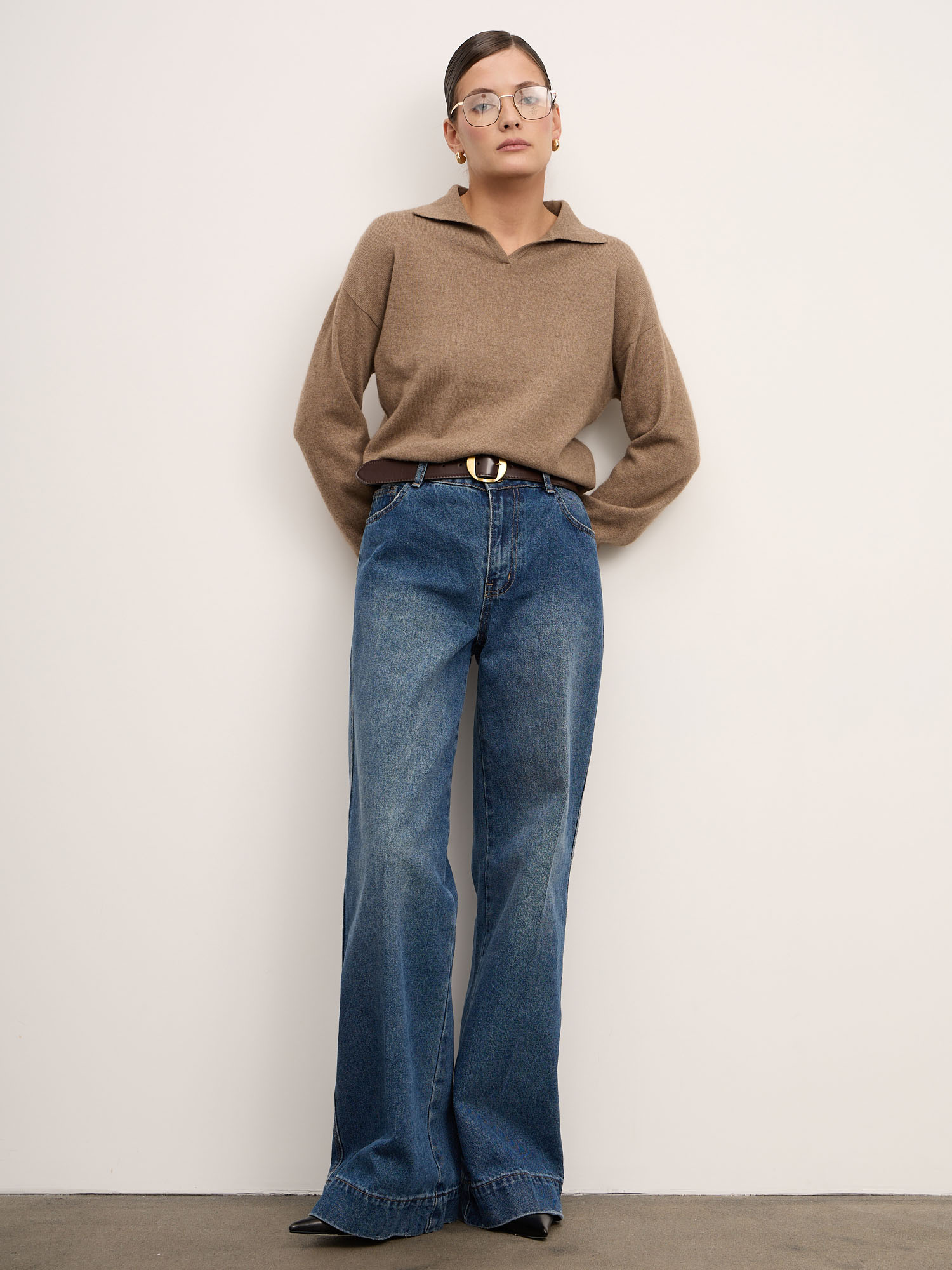 Джемпер из кашемира женский 11023 капучино 28791₽