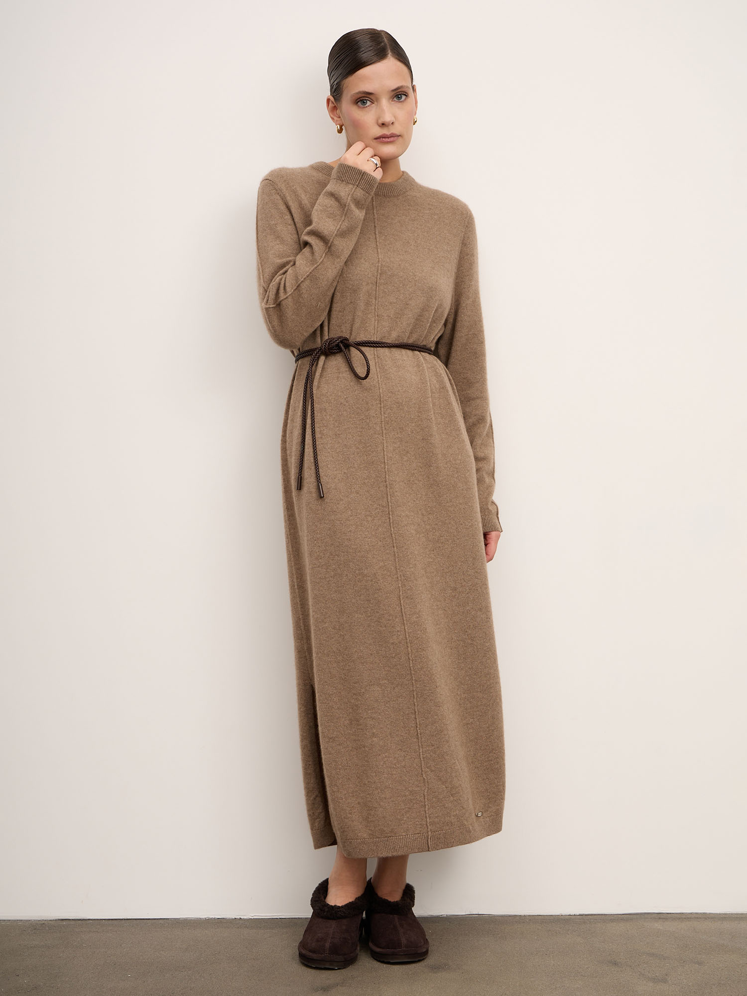 Платье из кашемира 13210 капучино 42831₽