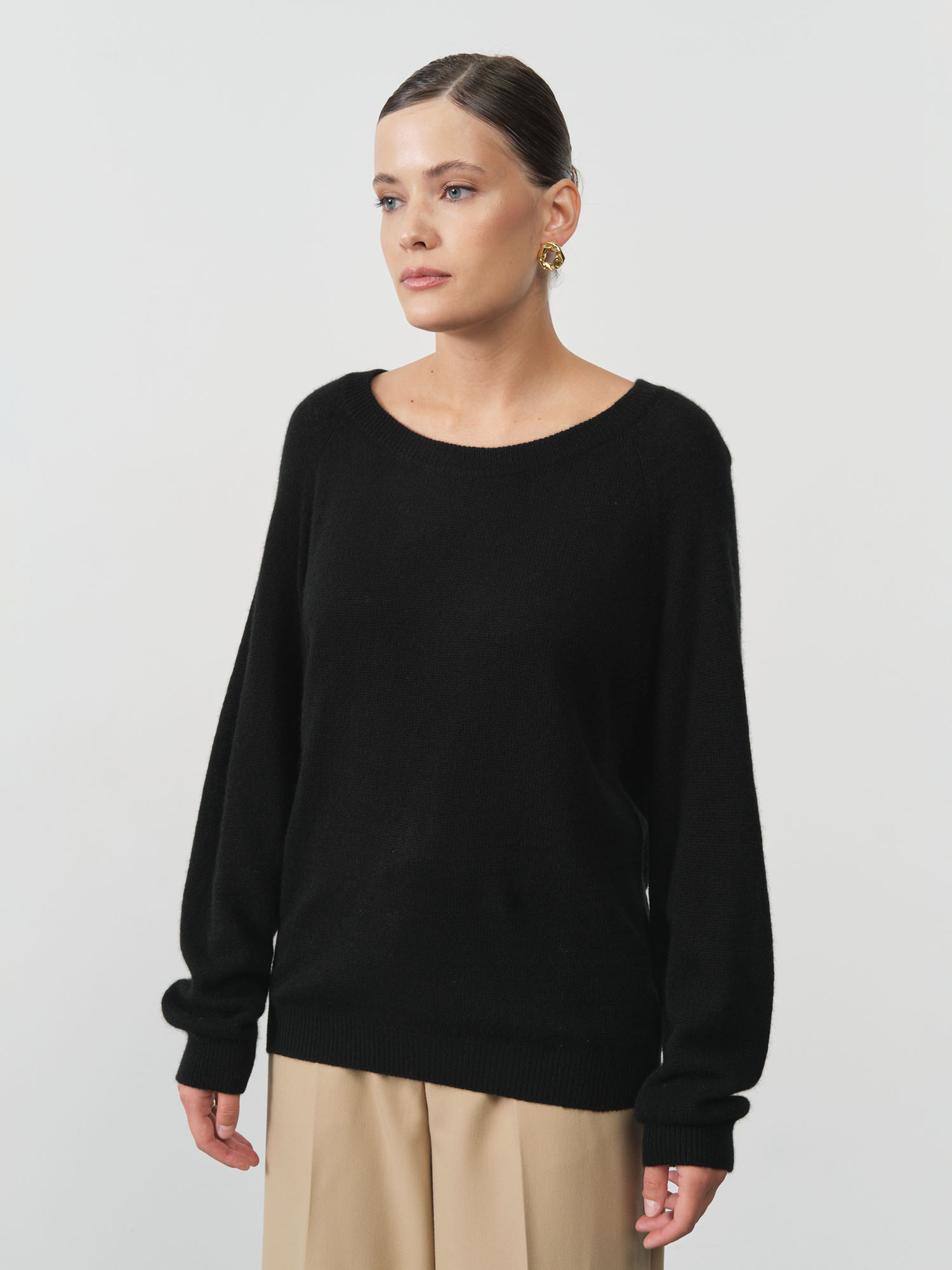 Джемпер кашемировый 1105 черный