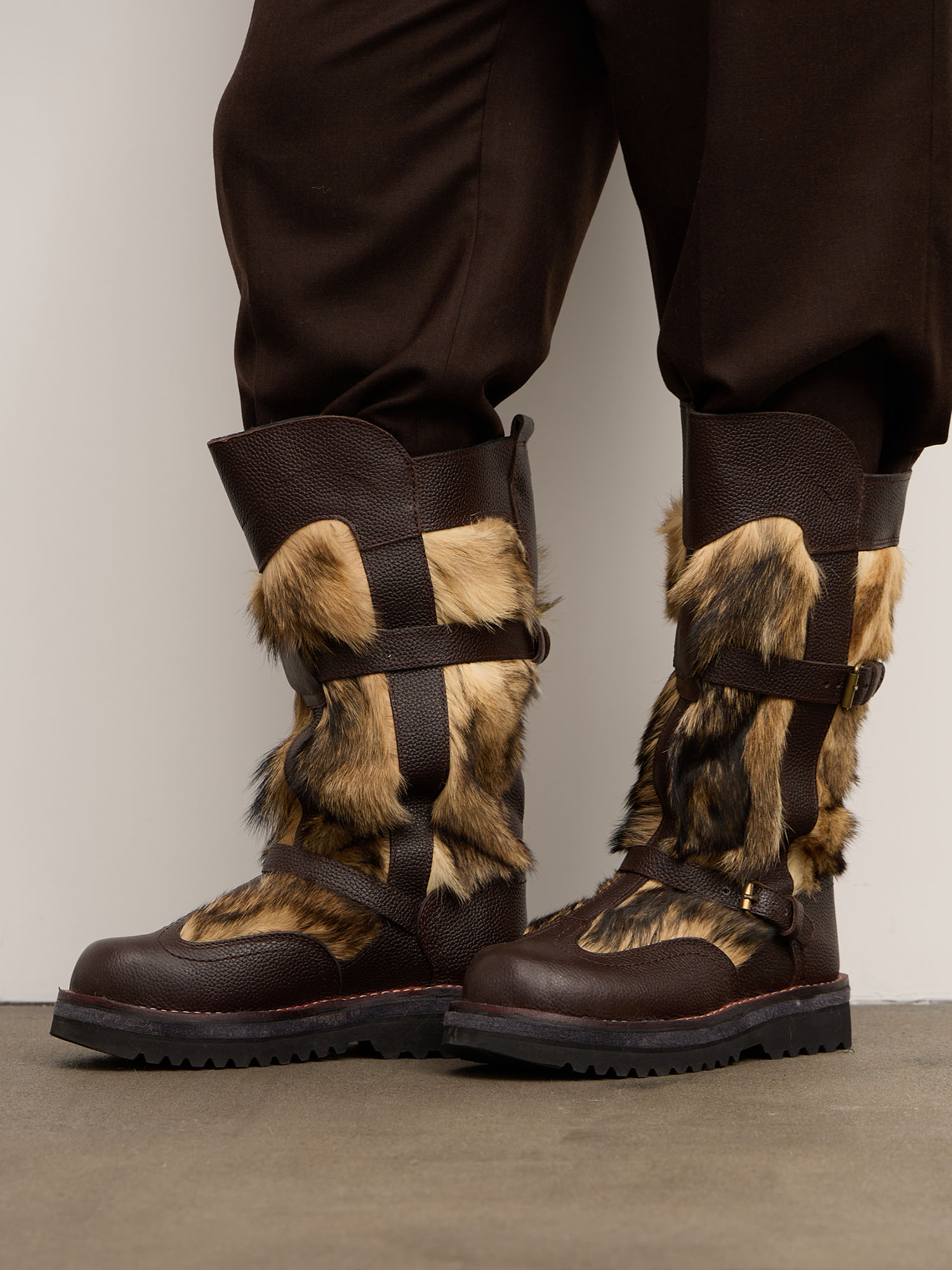 Монгольские унты  LBoots FS коричневые