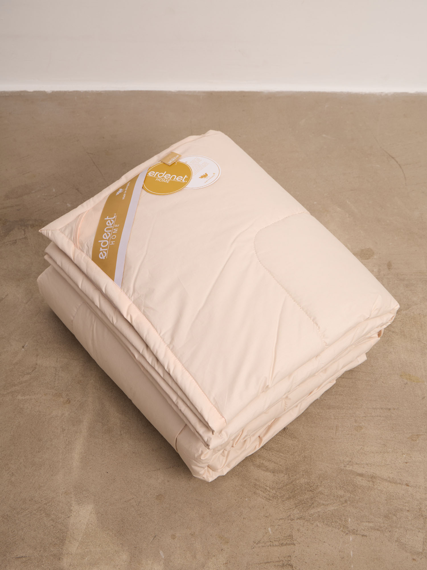 Стеганое одеяло из пуха верблюда CO49 пудровое 200220 21250₽