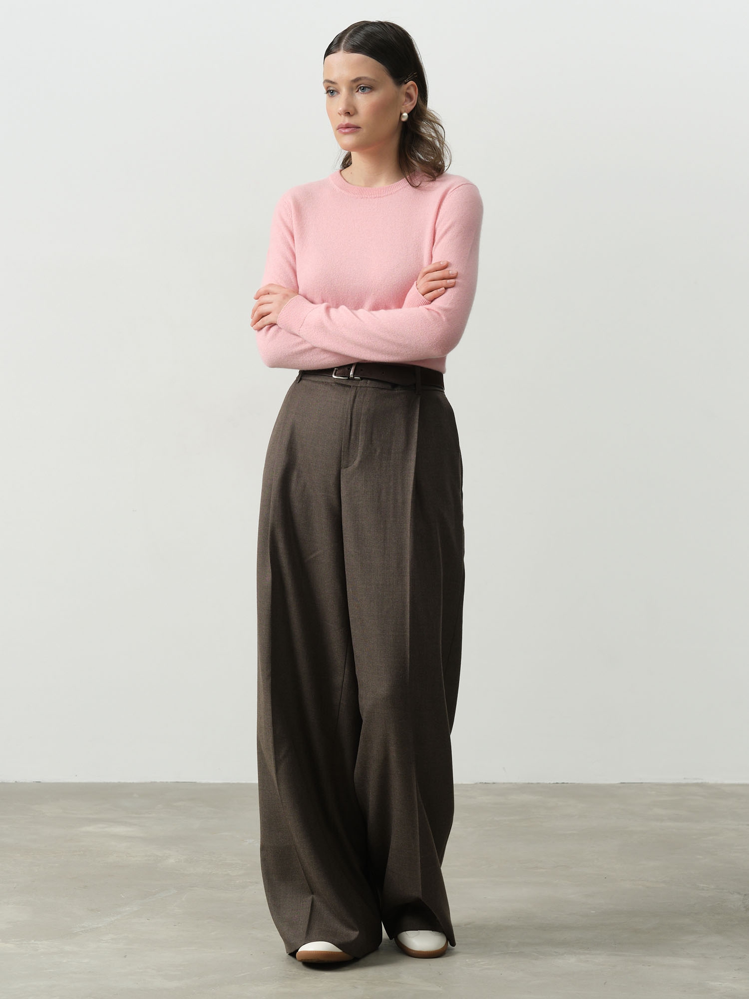 Джемпер из кашемира женский KW040797-E розовый