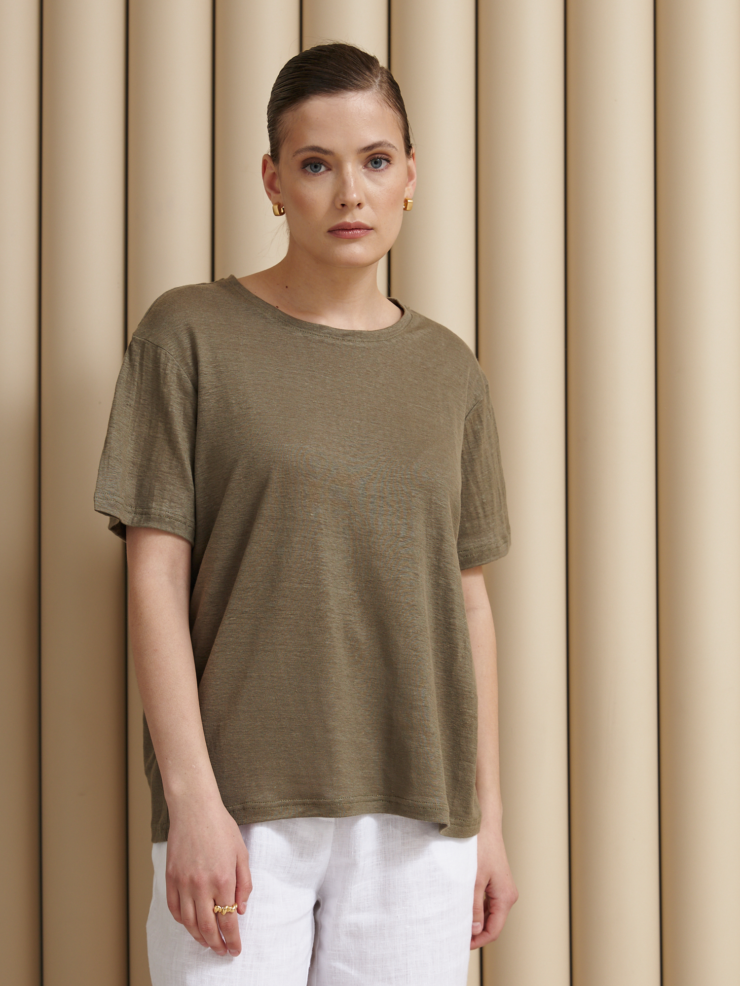 Футболка из конопли 106-15 хаки 2645₽