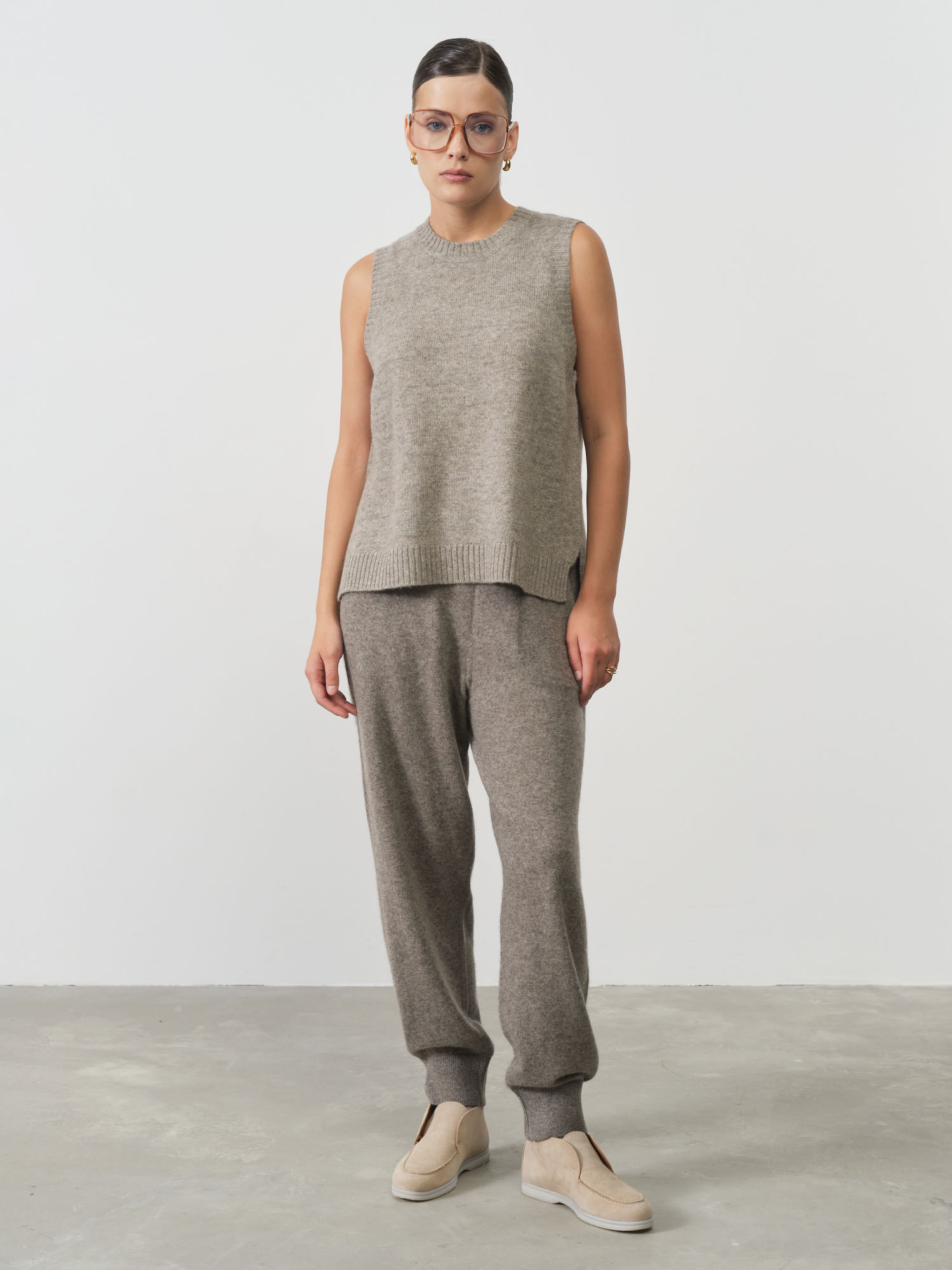 Брюки женские из пуха яка 10083 серые