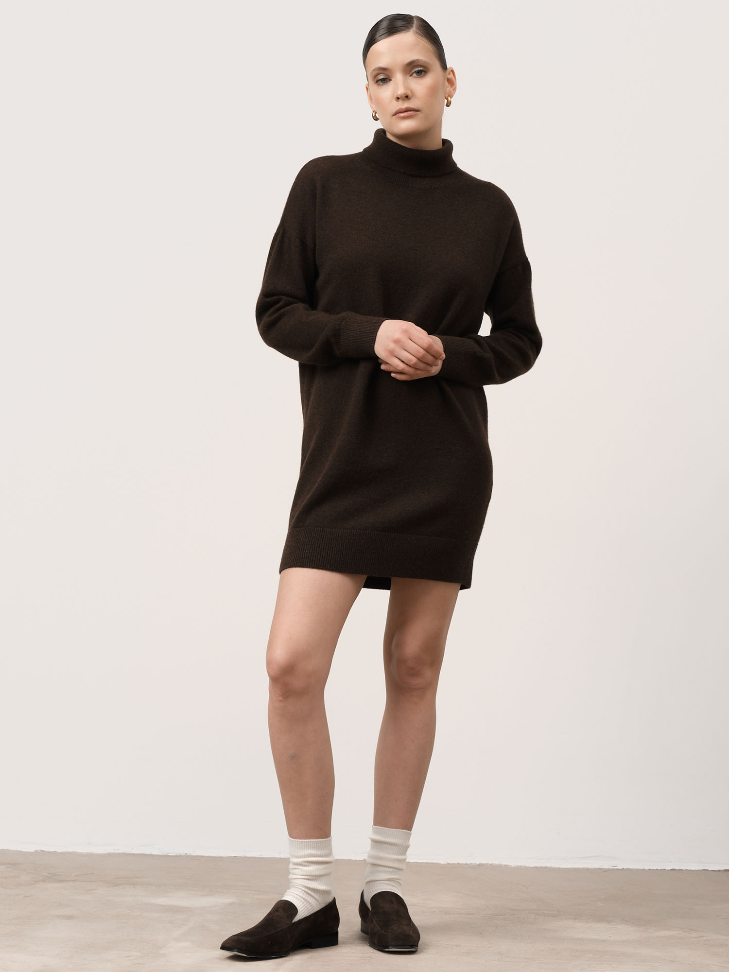 Туника из пуха яка 10047 темно-коричневое 20783₽