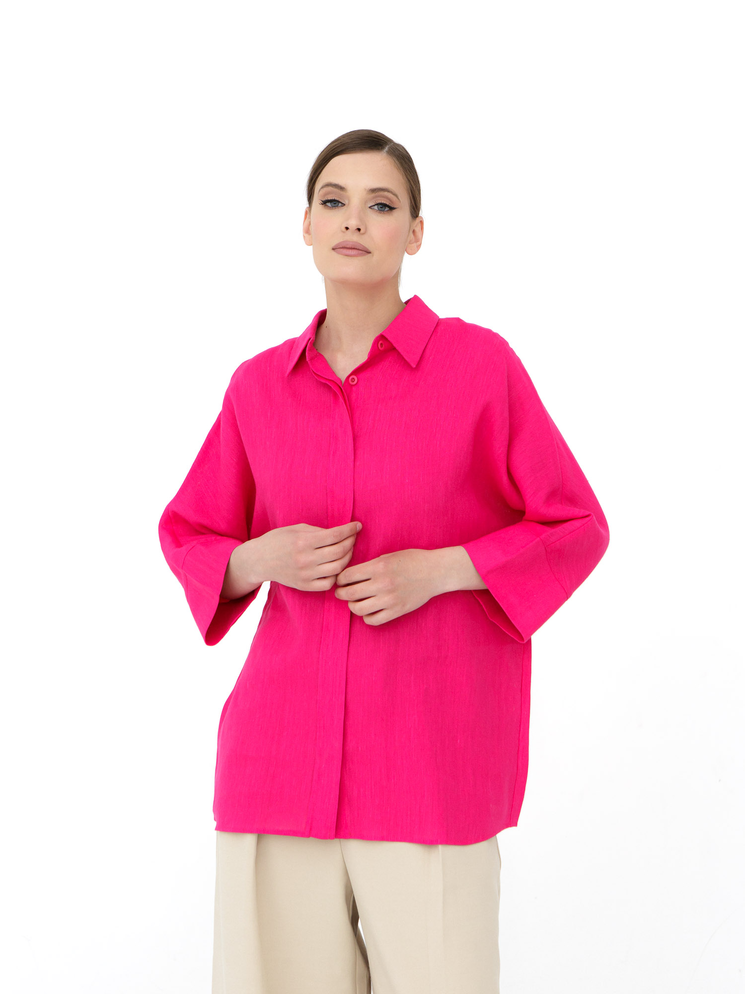 Блузка женская КЛ-7728-ИЛ23 фуксия 3995₽