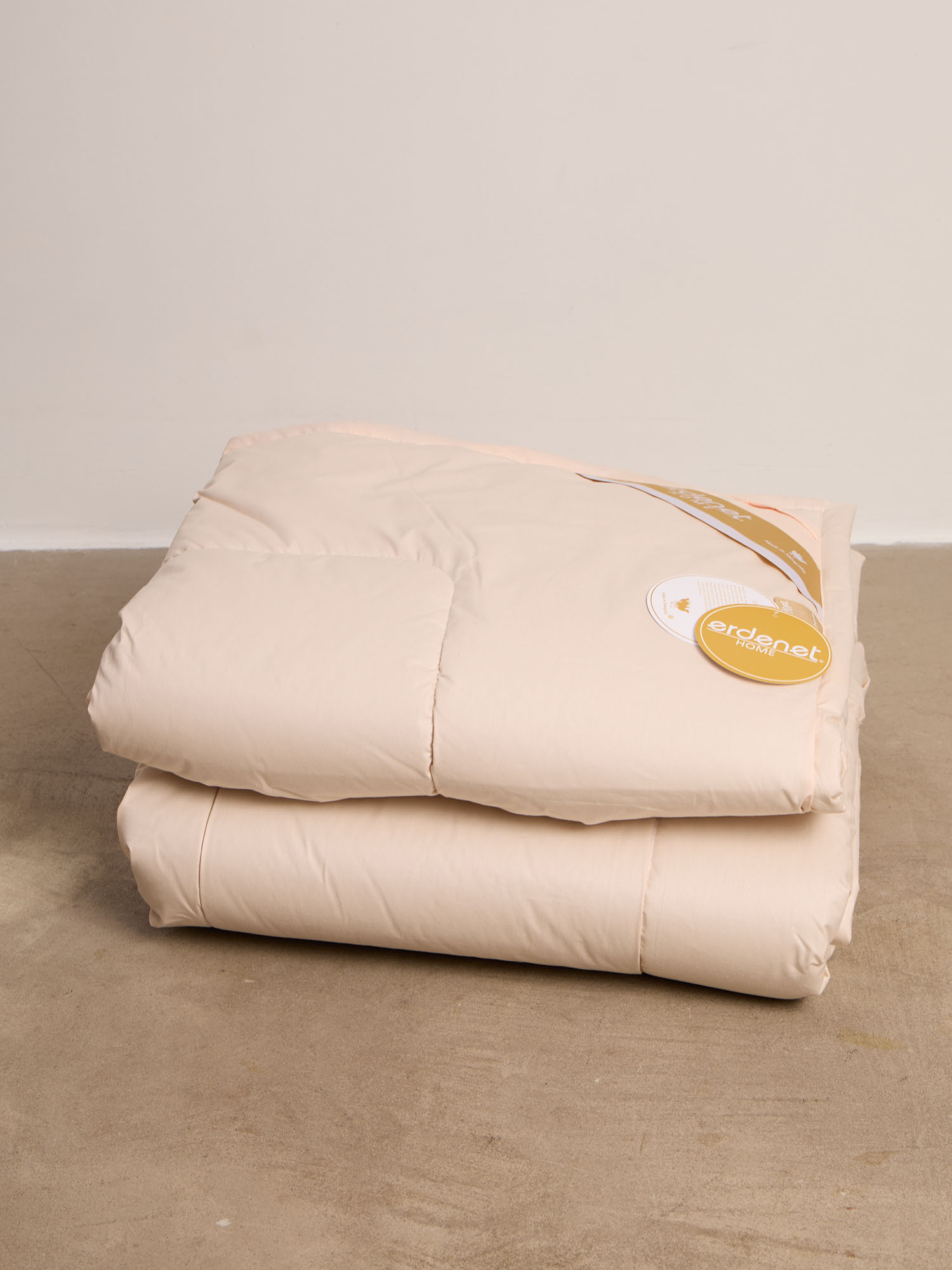 Стеганое одеяло из пуха верблюда CO49 пудровое 150200 16750₽