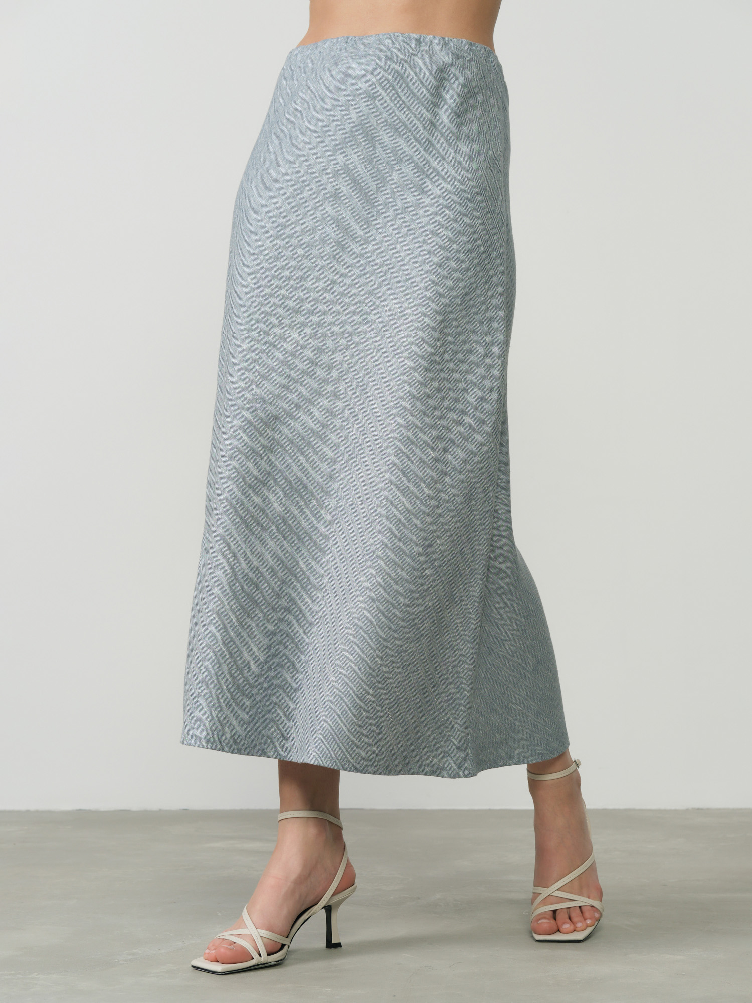 Юбка льняная Ю084Т ёлочка 3095₽