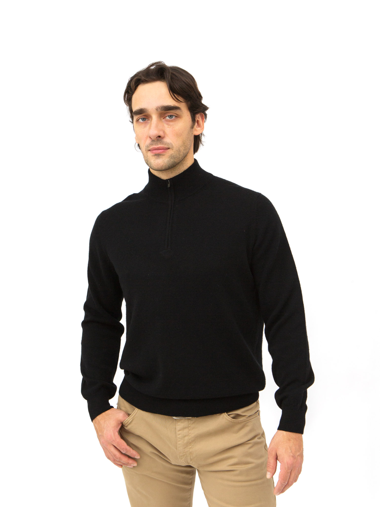 Джемпер из пуха яка 11008 черный 20691₽