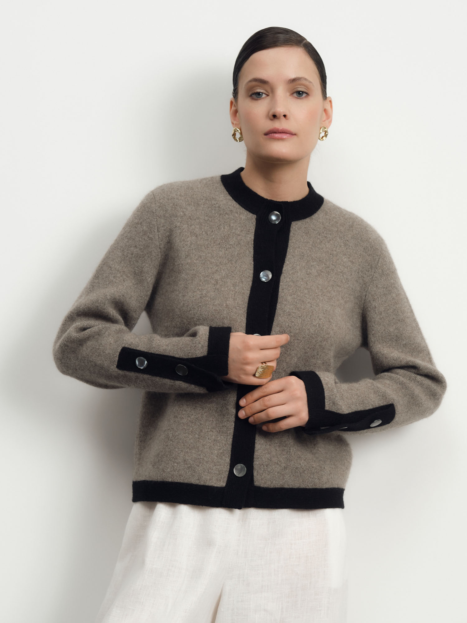 Кардиган из пуха яка 4256 серый 29402₽