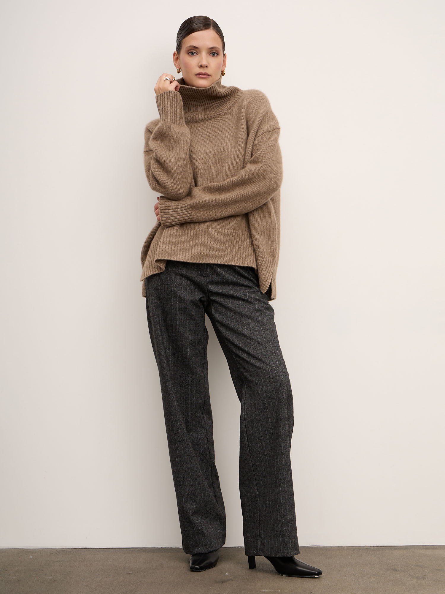 Свитер из кашемира женский 03-25-201-0C капучино