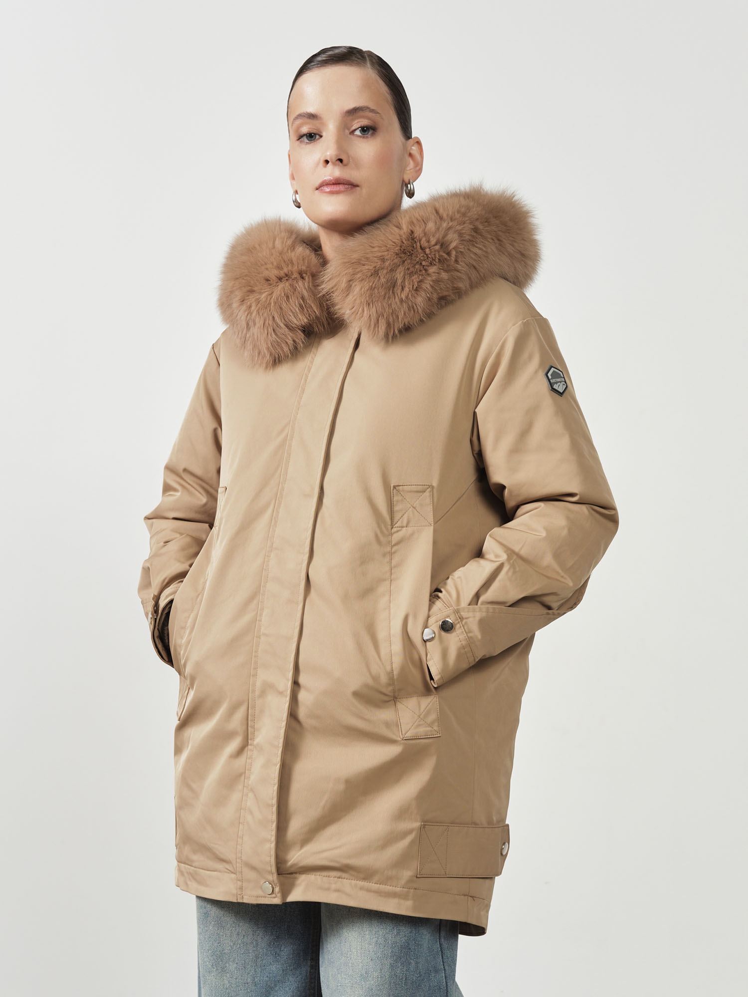 Пальто плащевое 32081 песочное 25912₽