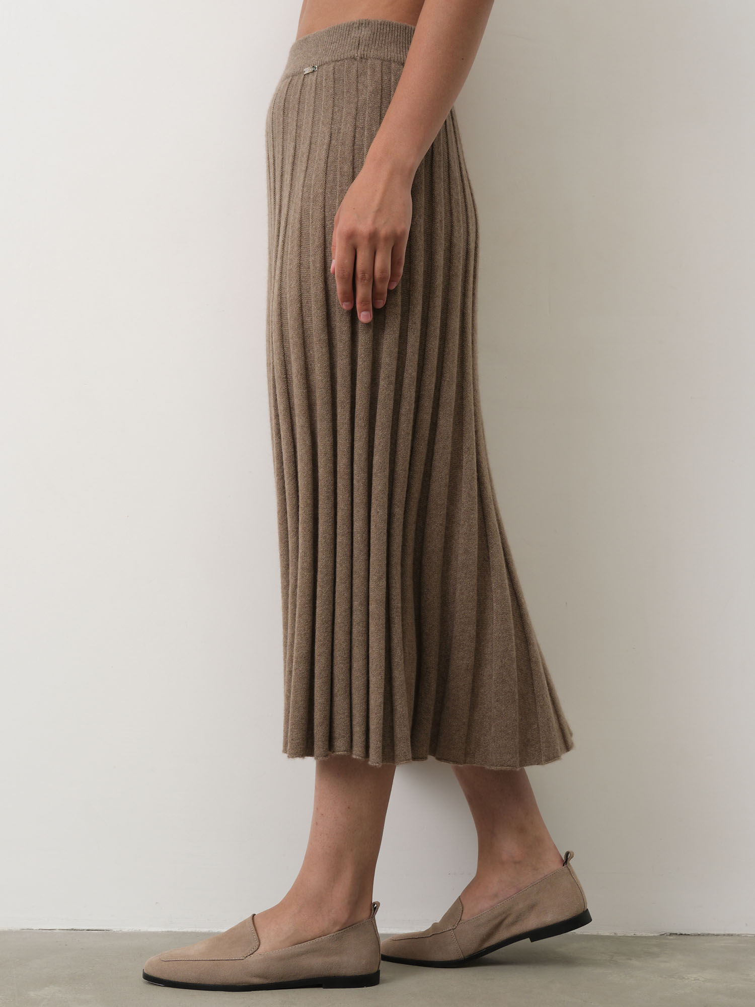 Юбка из кашемира 07032 капучино 31860₽