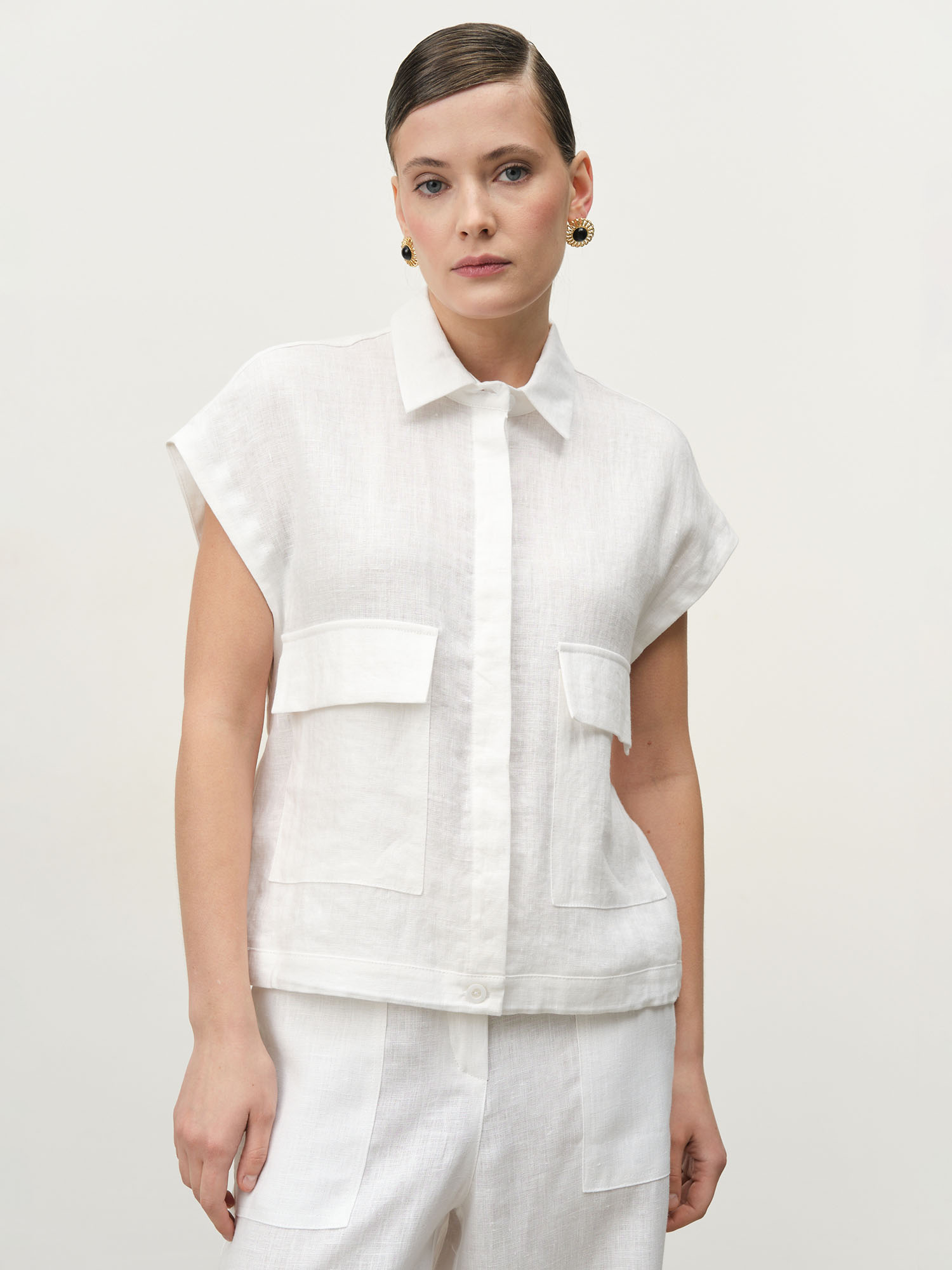 Блузка женская КЛ-7842-ИЛ24 белая 7630₽