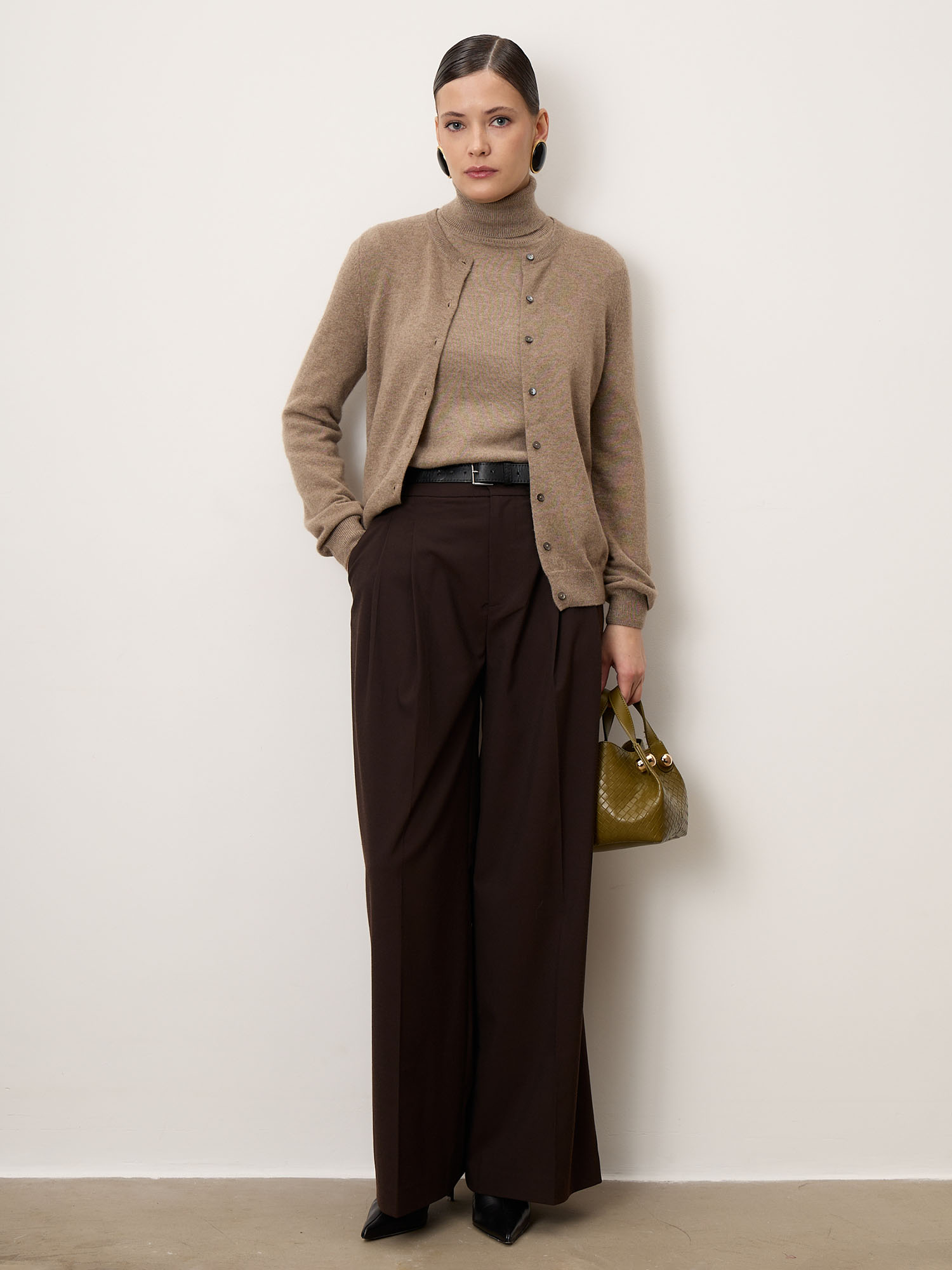 Кардиган из кашемира женский 07-21-002-0C капучино 20250₽