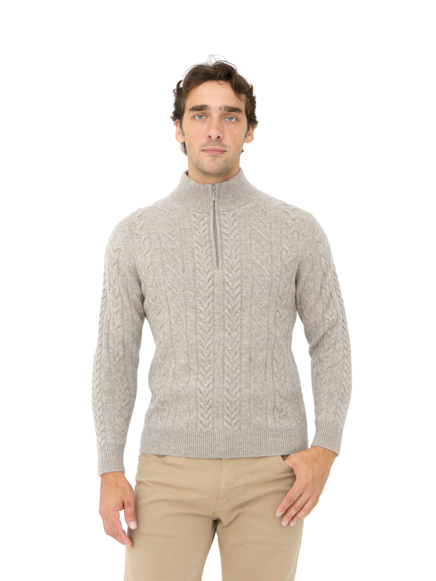 Джемпер из пуха яка и кашемира 2006 серый