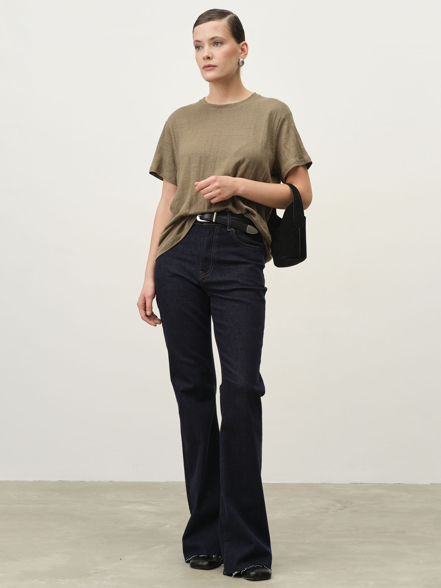 Футболка из конопли 2882 хаки 4473₽