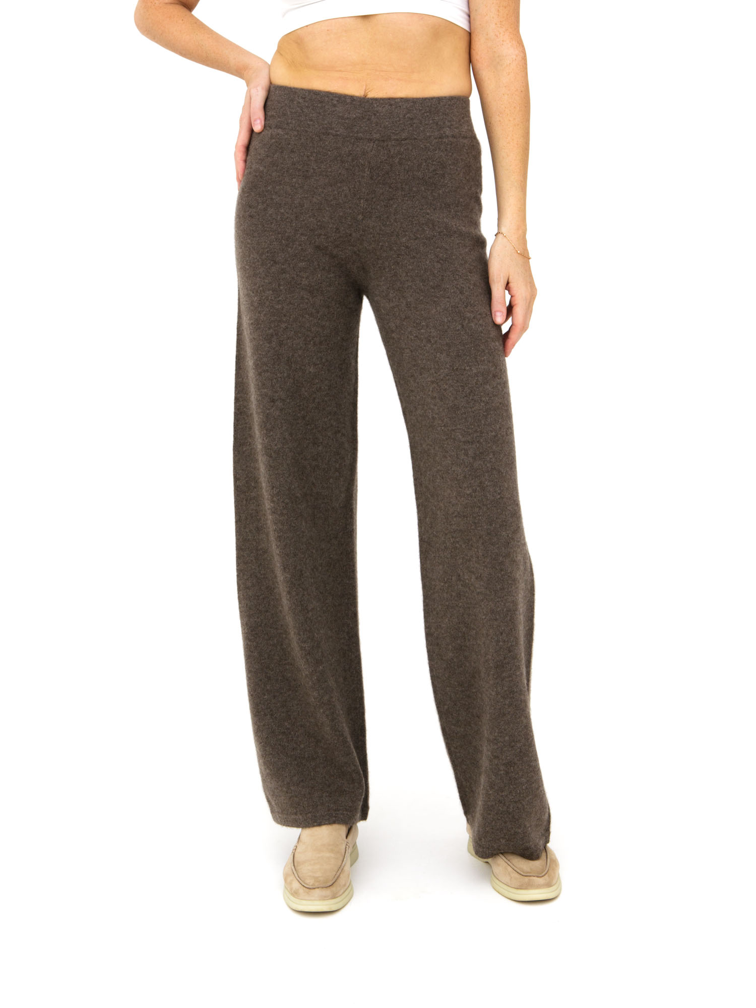 Брюки из пуха яка 10066 женские меланж